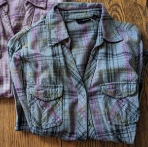 a.n.a. Woman's Flannel Shirt M, Comfy 100% Cotton